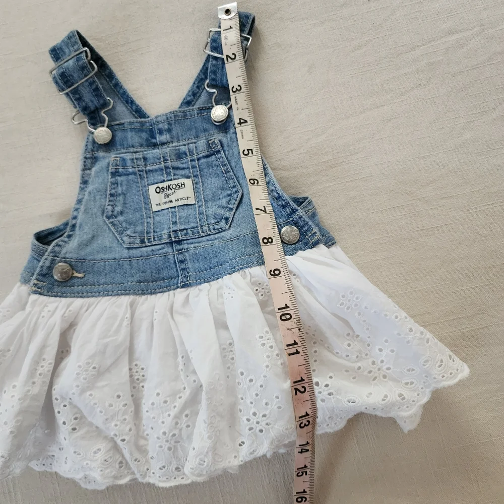 Oshkosh eyelet denim cotton skirtall 6 months